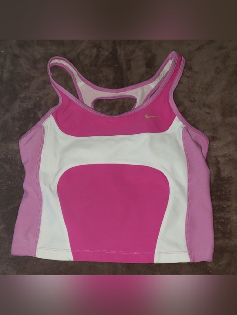 NIKE SPORTS CROPPED TANK TOP  IN SIZE S